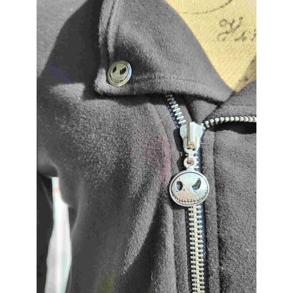 Vintage Disney: Nightmare Before Christmas Motorcycle zip-up hooded sweatshirt: - Picture 3 of 8